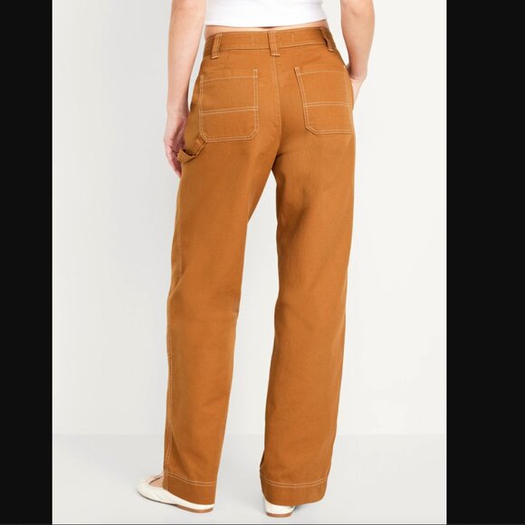 High-waisted utility pants in Sly Fox, Old Navy, Sz 8 Tall - Picture 1 of 12